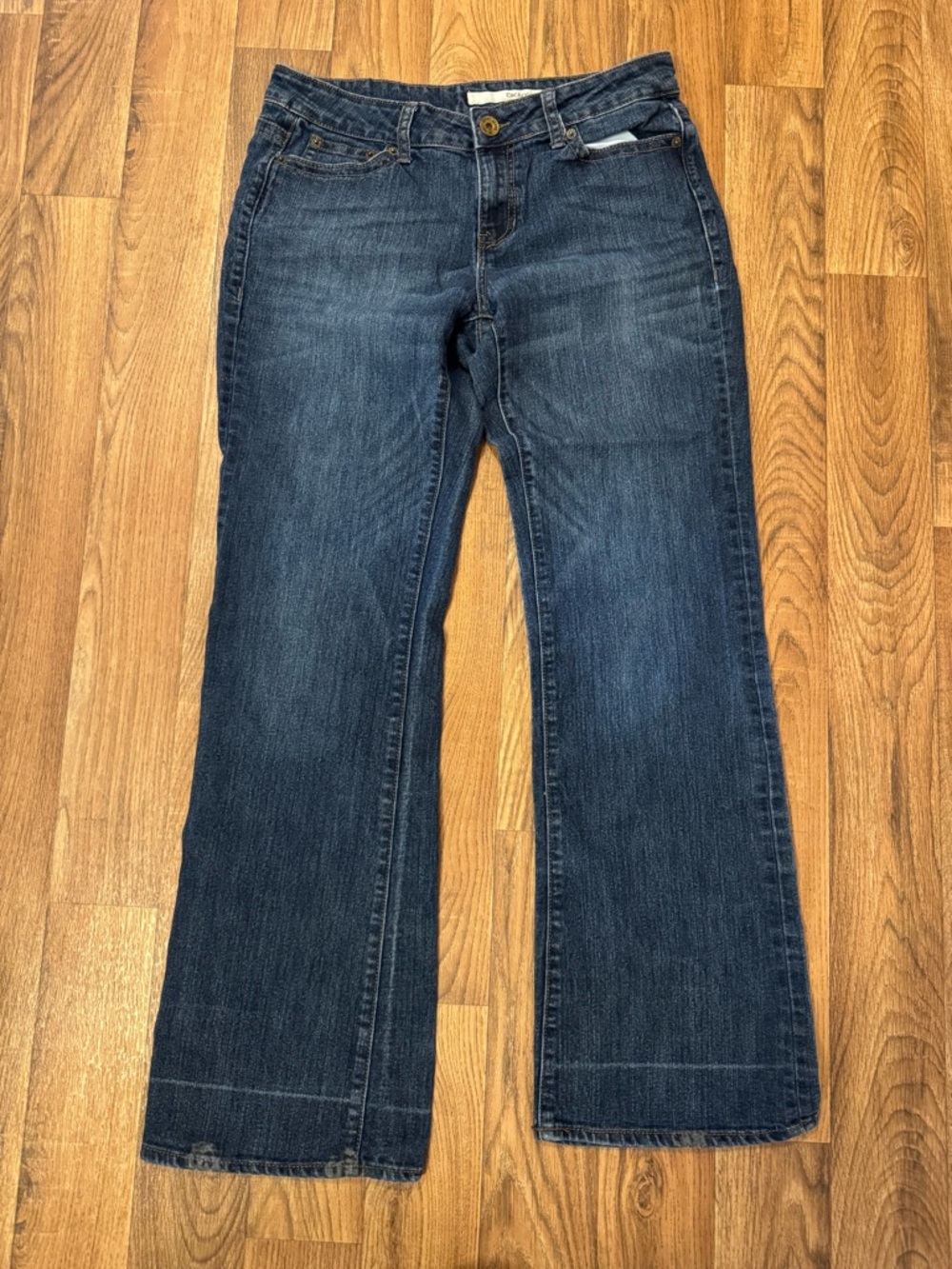 Women's Dark Blue Bootcut Jeans - Classic Fit